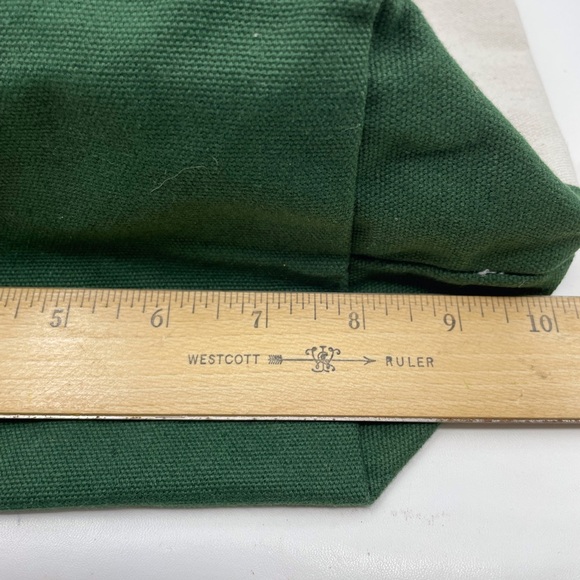 New Trader Joe’s Mini Canvas Tote Bag GREEN Limited Edition Reusable - Picture 7 of 10